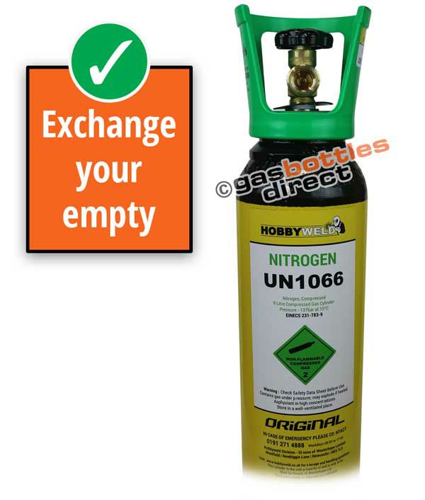 Hobbyweld Nitrogen Original Gas Cylinder Refill